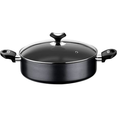 Monix - 28cm Low Casserole - Resistant Plus Range - Stamped Aluminium Buy Online in Zimbabwe thedailysale.shop