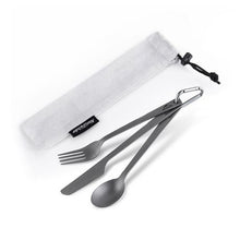 Load image into Gallery viewer, Titanium 3 Piece Cutlery Set
