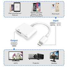 Load image into Gallery viewer, Lightning to HDMI Adapter cable For Ipad &amp; Iphone
