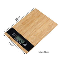 Load image into Gallery viewer, CheffyThings Digital Bamboo Kitchen Scale
