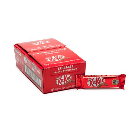 Nestle Kitkat Milk Chocolate Wafer Fingers 36 x 20g Bars Box