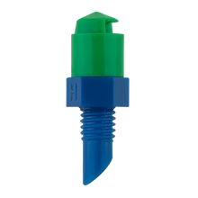Load image into Gallery viewer, Microjet - Blue Base/Green Cap 90 degree - 10 Pack
