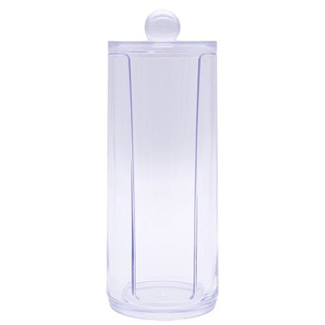 Cotton Pad Rounds Holder / Clear Acrylic Organizer Storage Display Rack
