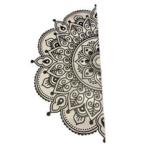 Load image into Gallery viewer, Wall Sticker Mandala Yoga Delicate Black Half Circle
