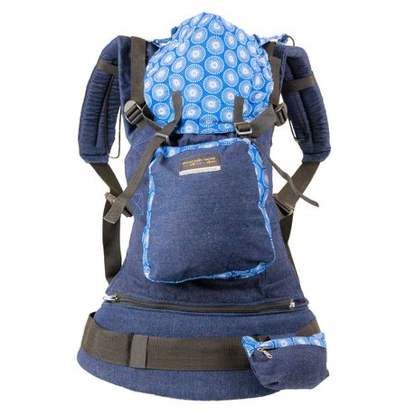 African Baby Carrier Deluxe Blue Daisy Buy Online in Zimbabwe thedailysale.shop