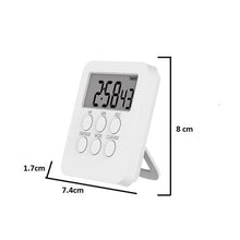 Load image into Gallery viewer, Kitchen Timer Digital Clock Loud Alarm with Magnetic Backing Stand – 2Pack
