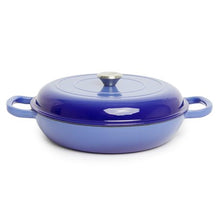 Load image into Gallery viewer, George &amp; Mason - 3.5L Cast Iron Casserole - Blue Enamel
