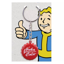 Load image into Gallery viewer, Official Fallout: Nuka Cola Bottlecap Keychain
