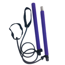 Load image into Gallery viewer, Portable Fitness Exercise Pilates Bar Stick with Resistance Band
