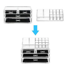 Load image into Gallery viewer, Jewellery Holder Make up Cosmetic Storage Display Box - 4 Drawer
