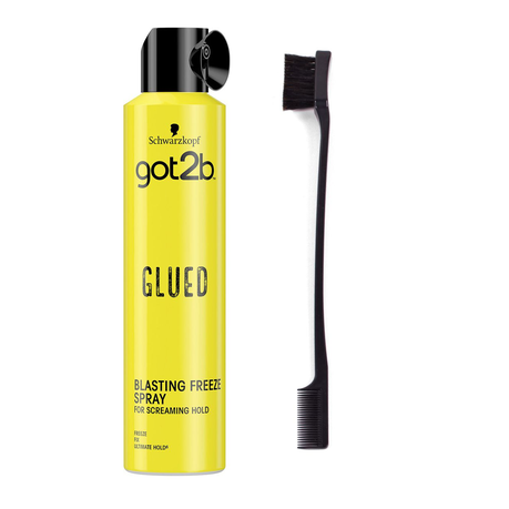 Schwarzkopf Got2b Glued Hairspray 300ml with Edge Control Brush combo Buy Online in Zimbabwe thedailysale.shop