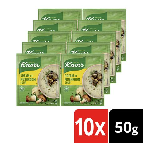Knorr Cream Of Mushroom Soup 10x50g Buy Online in Zimbabwe thedailysale.shop