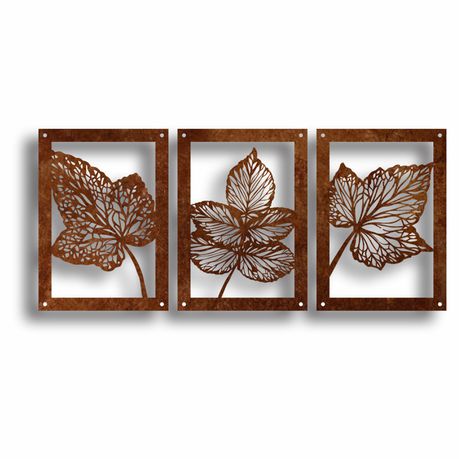 Very Leafy Raised Metal Wall Art - By Unexpected Worx Buy Online in Zimbabwe thedailysale.shop