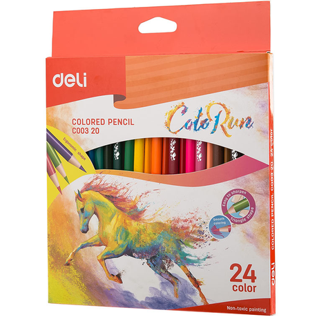 Colorun Wooden Coloured Pencils - Set of 24 - C00320 Buy Online in Zimbabwe thedailysale.shop