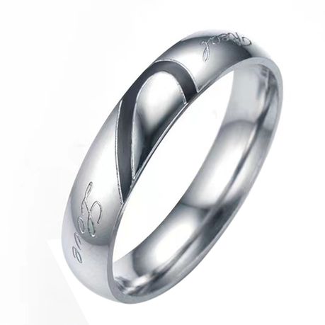 #11 Stainless Steel Couple Rings-Black(RG-DC012-BK-11)