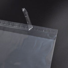 Load image into Gallery viewer, 100 Resealable HDPE Poly Bags with Warning Labels - 150*260+40mm 50mic
