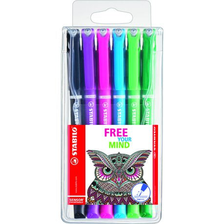 STABILO Sensor Fineliner Wallet 6's Buy Online in Zimbabwe thedailysale.shop