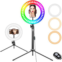 Load image into Gallery viewer, 12 Inch RGB Multi-colour ring light
