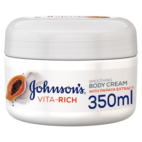 Johnson's Body Cream, Vita-Rich, Smoothing, 350ml x 6