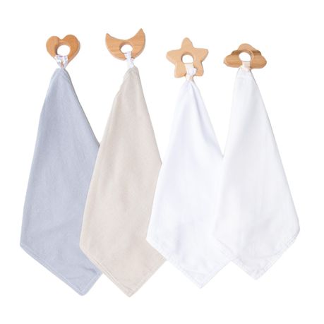 George & Mason Baby - Nature Teether with Blankie - Set of 4
