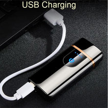Load image into Gallery viewer, High-quality Windproof Both Gas and Electric USB Lighter in Gift Box
