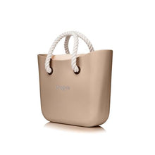 Load image into Gallery viewer, Original Magpie Stone Tote Bag With Beige Inner And Rope Handles
