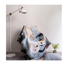 Load image into Gallery viewer, Double-side Woven Throw Blanket Sofa Cover - Cats
