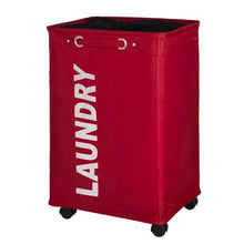 Load image into Gallery viewer, Wenko - Quadro Laundry Basket - Red 79L
