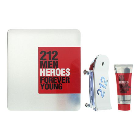 Carolina Herrera 212 Heroes EDT 90ml & Body Wash 100ml (Parallel Import) Buy Online in Zimbabwe thedailysale.shop