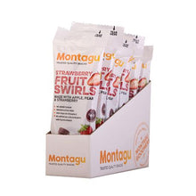 Load image into Gallery viewer, Montagu Dried Fruit Swirls Strawberry Box 10x 50g Box
