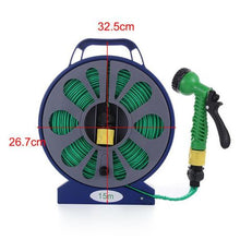 Load image into Gallery viewer, 50 Ft Lay Flat Garden hose with 7 Pattern Spray Gun -15m
