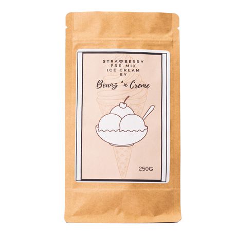 Beanz n Crème Strawberry Ice Cream Premix 250g Buy Online in Zimbabwe thedailysale.shop