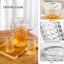 Load image into Gallery viewer, 2.8L Crystal Clear Acrylic Pitcher &amp; 6 Tumbler Set
