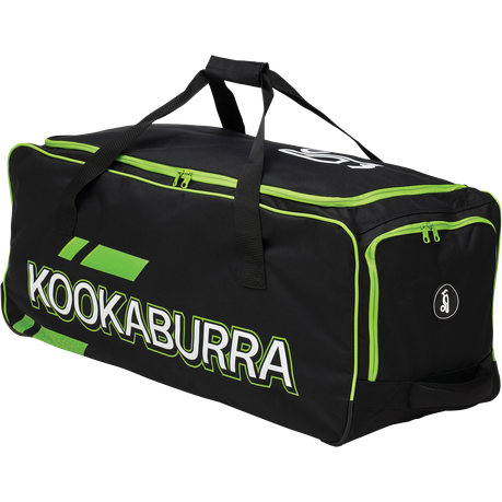 Kookaburra Pro 3.0 Wheelie Cricket Bag - Black and Lime Buy Online in Zimbabwe thedailysale.shop