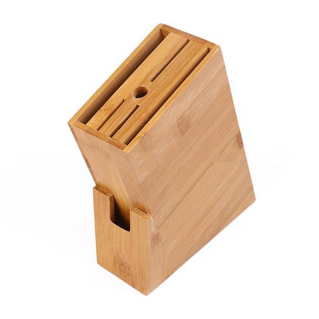 Wooden Bamboo Kitchen Knife Holder Stand Buy Online in Zimbabwe thedailysale.shop