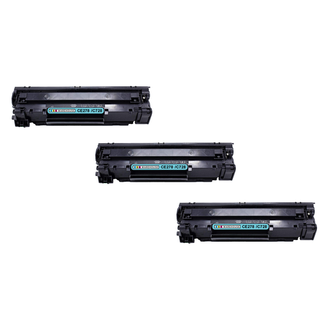 HP CE278A /78A/278/278A Compatible Black Toner (Combo Deal x 3) Buy Online in Zimbabwe thedailysale.shop