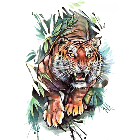 Tattoo - Waterproof High Quality Skin Safe - Jumoing Tiger Buy Online in Zimbabwe thedailysale.shop