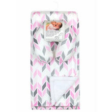 Load image into Gallery viewer, Baby Blanket And Travel Pillow - Pink Pattern

