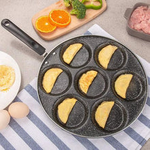 Load image into Gallery viewer, 7 Holes Non-Stick Frying Pan Fried Eggs Pot - Black
