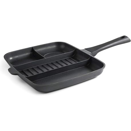Lacor - 4 in 1 Non-Stick Titanium Pro Pan - 32 x 26 cm - Aluminium