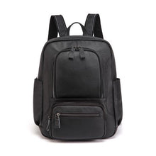 Load image into Gallery viewer, Leather Backpack Black
