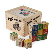 Load image into Gallery viewer, 48-Piece Education Wooden ABC Blocks
