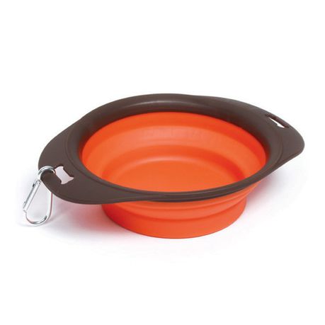 M-Pets Foldable Travel Dog Bowl Orange - Large Buy Online in Zimbabwe thedailysale.shop