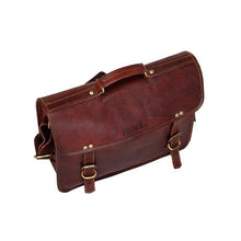 Load image into Gallery viewer, Minx - Genuine Leather Bahama Laptop Bag Brown - 15
