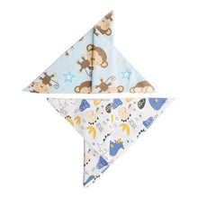 Load image into Gallery viewer, All Heart 2 Pack Baby Bib Clothes With Dinosaurs And Monkey Prints
