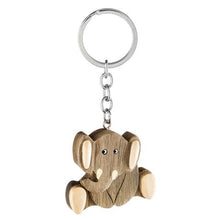 Load image into Gallery viewer, Africa's Legends - Large Keyring With Elephant Theme - Baobab Range
