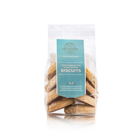 Leo Foods, White Chocolate & Macadamia Biscuits 160g Buy Online in Zimbabwe thedailysale.shop