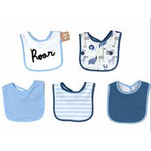 Load image into Gallery viewer, Baby Bib Set 5 Piece - Roar
