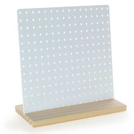 Nectar and Ink -  Acrylic Earring Organiser - White