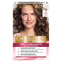 Load image into Gallery viewer, LOreal Excellence Creme 6 Natural Light Brown
